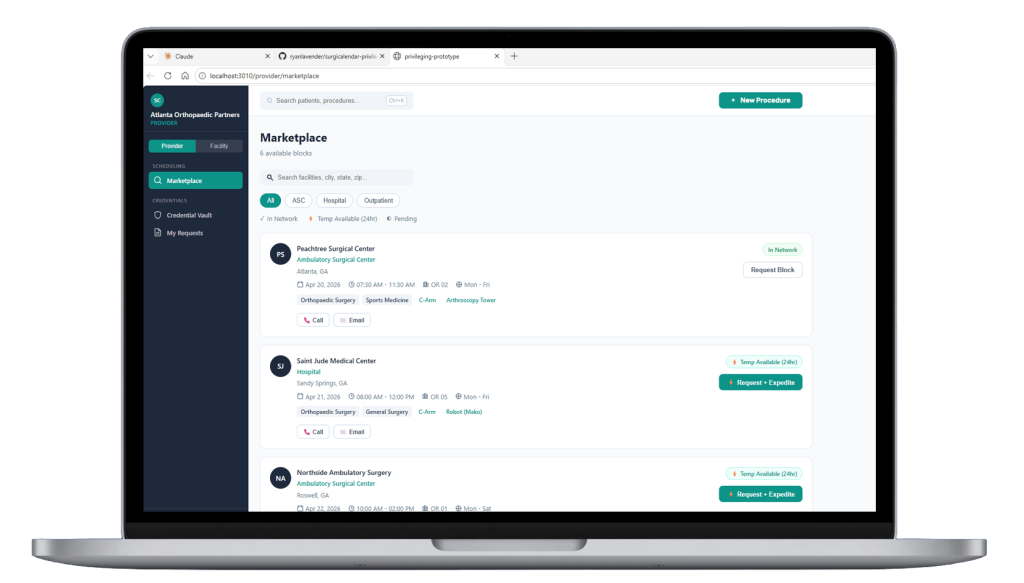 SurgiCalendar Marketplace